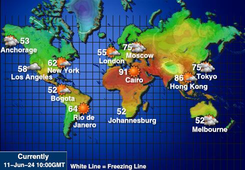 Salomonøyene Værmelding Temperatur kart 